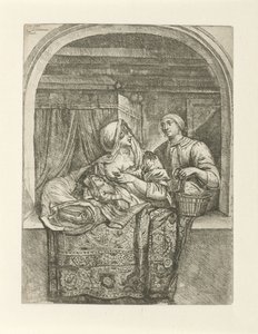 Kvinde, der ammer sit barn af Pieter Peutemans