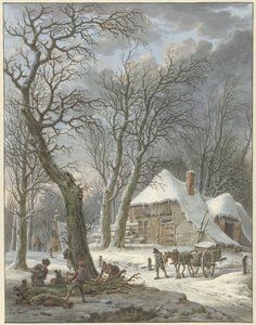vinterlandskab af Pieter Pietersz. Barbiers