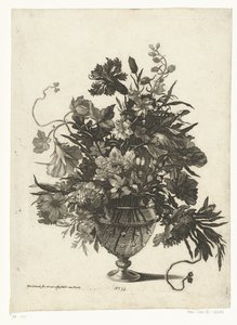 Glasvase med blomster Vaser med blomsterbuketter (serietitel)