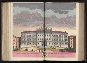 Palazzo di Montecitorio i Rom Udsigt over Palace of the Grand Court på Monte Citorio Rom (...) (titel på objektet)