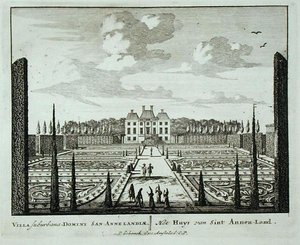 Hus og haver ved Saint Annen-Land, fra 