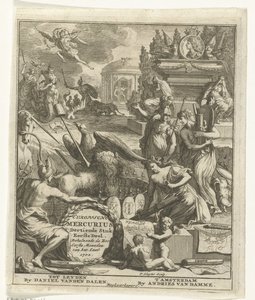 Titelside for European Mercury of 1702 European Mercury, trettende stykke del 1. Indeholder de seks første måneder af året 1702 (titel på objekt) af Pieter Sluyter