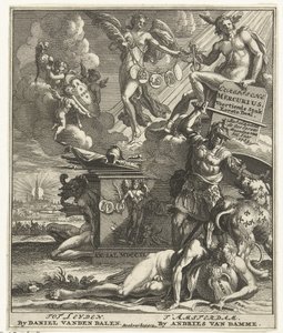 Titelside for: European Mercury Fourteenth Piece Part One, 1703 af Pieter Sluyter