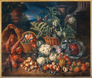 Nature morte: legumes et fruits - Stilleben: Grøntsager og frugter ... af Pieter Snyers