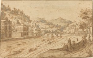 Udsigt over floden af Pieter Stevens
