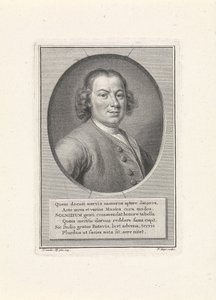 Portræt af komponisten Anton Wilhelm Solnitz 1708-1752, ca. 1750