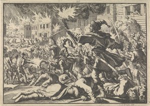 Kamp i Moskvas gader mellem russere og polakker i 1611, 1698