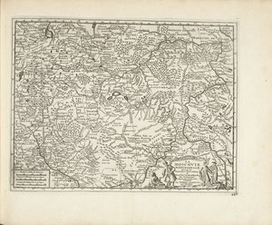 Kort over Moskva, 1726 af Pieter Van der Aa