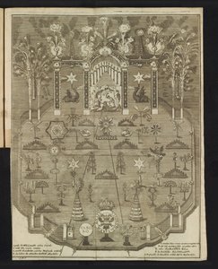 Fyrværkeri ved fejringen af ​​jubilæet, 1767 af Pieter Wauters