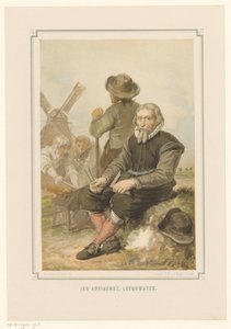 Møllemager Jan Adriaanszoon Leeghwater på arbejde af Pieter Wilhelmus van de Weijer