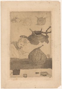 Første ætsebevis (titel på objekt) af Pieter Willem van Baarsel (signed by artist)