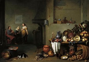 Kristus i Marthas og Marias hus af Pieter de Bloot