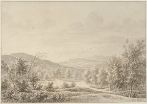 bakket landskab af Pieter de Goeje