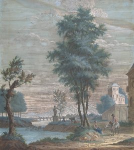 Italiensk landskab, 1769. af Pieter de Groot