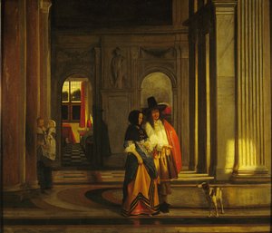 Afgang til gåturen af Pieter de Hooch