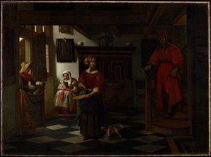 Aspargessælgeren, 1675-80 af Pieter de Hooch