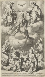 Marias kroning af Pieter de Jode (I) (attributed to)