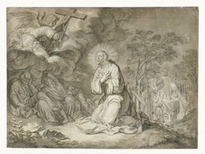 Kristus i Oliehaven af Pieter de Jode (I)
