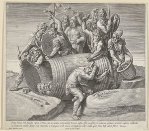 De standvastighed af Marcus Atilius Regulus af Pieter de Jode (I)
