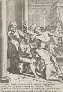 Doornenkroning van Christus Passie van Christus (serietitel) Passion and Resurrection (serietitel) af Pieter de Jode (I)