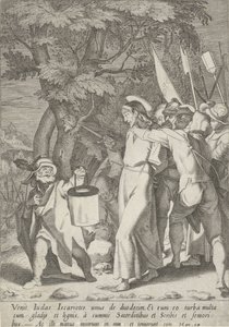 Gevangenneming van Christus Passie van Christus (serietitel) Passion and Resurrection (serietitel) af Pieter de Jode (I)