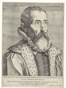 Portræt af Justus Lipsius af Pieter de Jode (I)