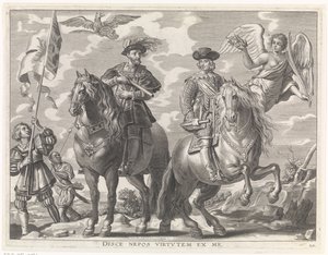 Karl V og Ferdinand til hest Kardinal-Spædbarnets glædelige indtræden i Gent, 1635 (serietitel)