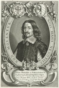 Portræt af Tobias Oelhafen van Schöllenbach Celeberrimi Legati (serietitel) af Pieter de Jode (II)