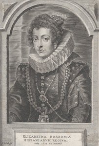 Portræt af Elisabeth af Bourbon, dronning af Spanien, ca. 1632-44.