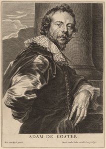 Adam de Coster af Pieter de Jode II after Sir Anthony van Dyck