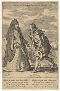 Spaniere og spaniere i kjoledyrkelse, fra Fashions of Different Nations.n.d.