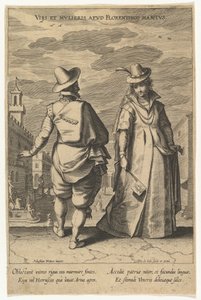 Mænds og kvinders vaner i Firenze, fra forskellige nationers mode.n.d.
