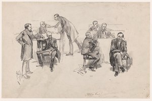 Repræsentanternes Hus under debatten om forfatningsreformen i 1887 af Pieter de Josselin