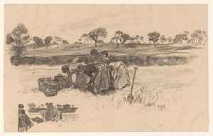 Arbejder kvinder i marken