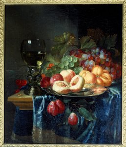 Frugt og vin. Maleri af Pieter De Ring (1615-1660) Ec. Hol. af Pieter de Ring