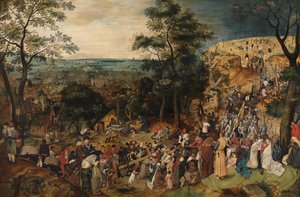 Kristus bærer korset af Pieter the Younger Brueghel