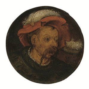 Landsknechtin pää (öljy paneelissa) af Pieter the Younger Brueghel