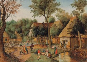 Spisetid på landet af Pieter Brueghel the Younger