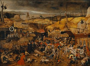 Dødens triumf, ca. 1608 af Pieter Brueghel the Younger