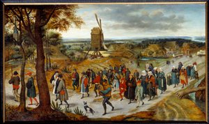Bryllupsoptoget af Pieter Brueghel II den Unge kendt som Brueghel d