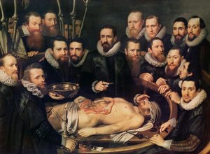 Doktor Willem van der Meers anatomi-lektion i Delft af Pieter van Miereveld