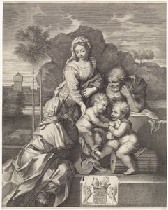 Hellig familie med Elizabeth og Johannes Døberen