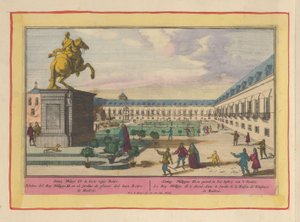 Rytterstatue af Philip II i Madrid Kong Philip II til hest, i forlystelseshaven 