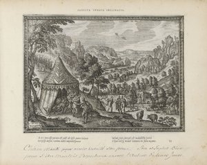 Dronkenschap van Noach Forrådt medfødt tilbøjelighed (titel på objekt) De hellige emblemer og begge testamenters hovedhistorier (Oude Testamente) (serietitel) Billeder og figurer af bøger (serietitel) af Pieter van der Borcht (I)