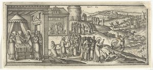 Kristi helbredelser Bibelske scener (serietitel) af Pieter van der Borcht (I)