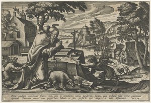 Sankt Anthonys fristelse af Pieter van der Borcht (I)