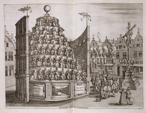 Illustration af et bevægeligt teater, fra 