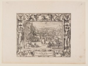 Maj, fra De tolv måneder af Pieter van der Borcht