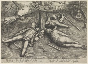 Doven land af Pieter van der Heyden (attributed to)