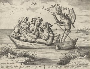 Den blå båd Bie blau schuijte (titel på objekt) af Pieter van der Heyden